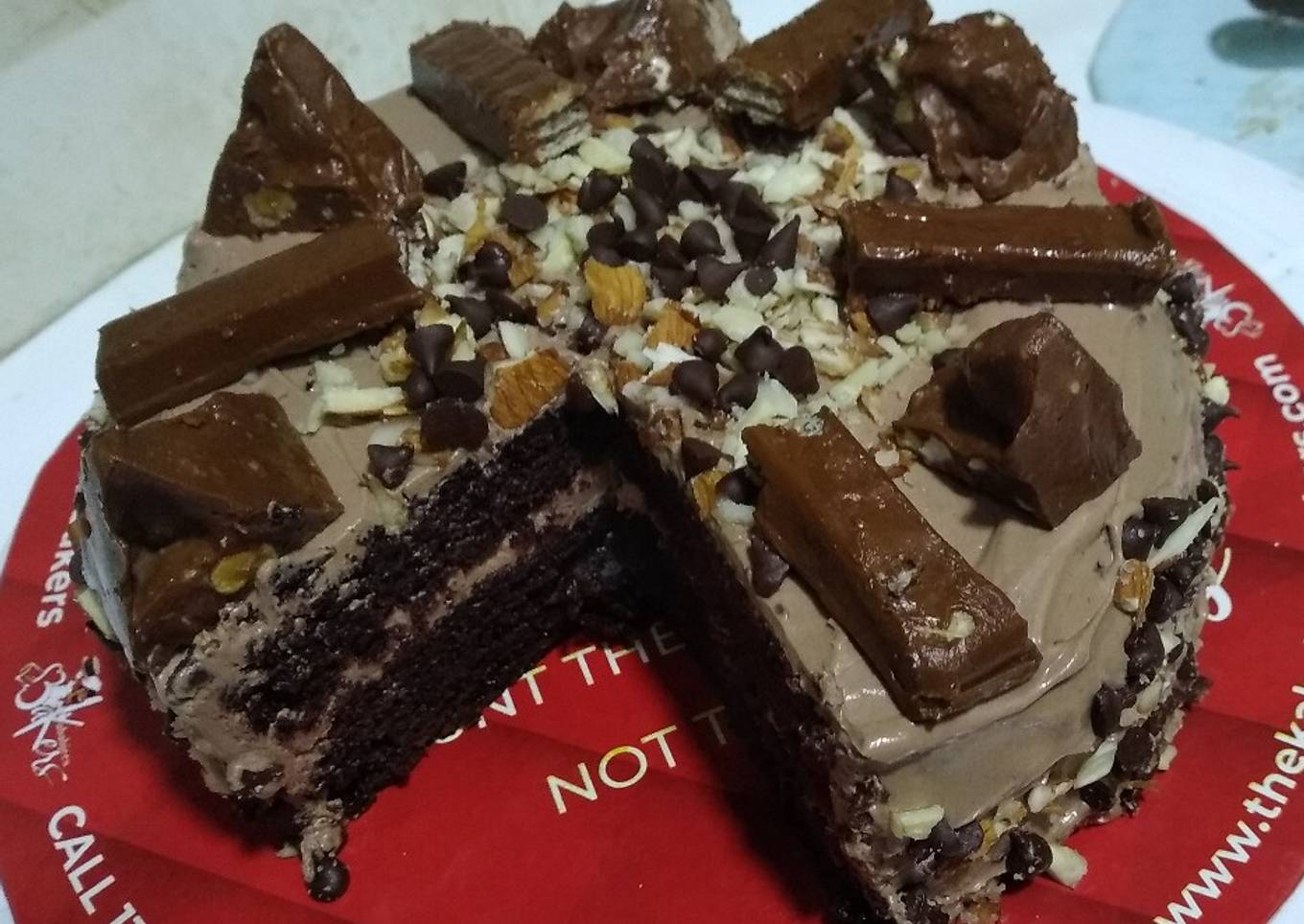 Almond toblerone cake