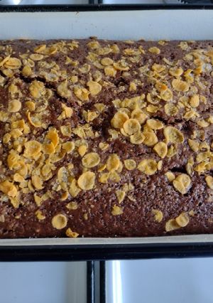 Una foto de Torta mágica (sin huevos, sin leche, sin manteca)