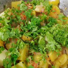 A picture of Potato pumpkin sabji.