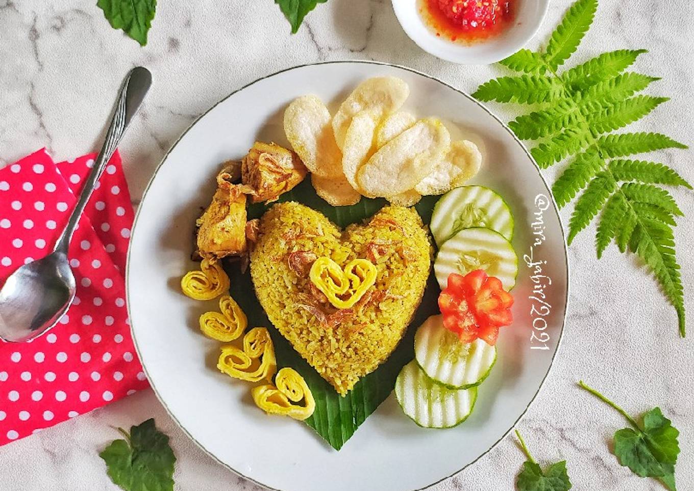 Nasi Kebuli Ayam Sambal Cuka (masak Magic Com)
