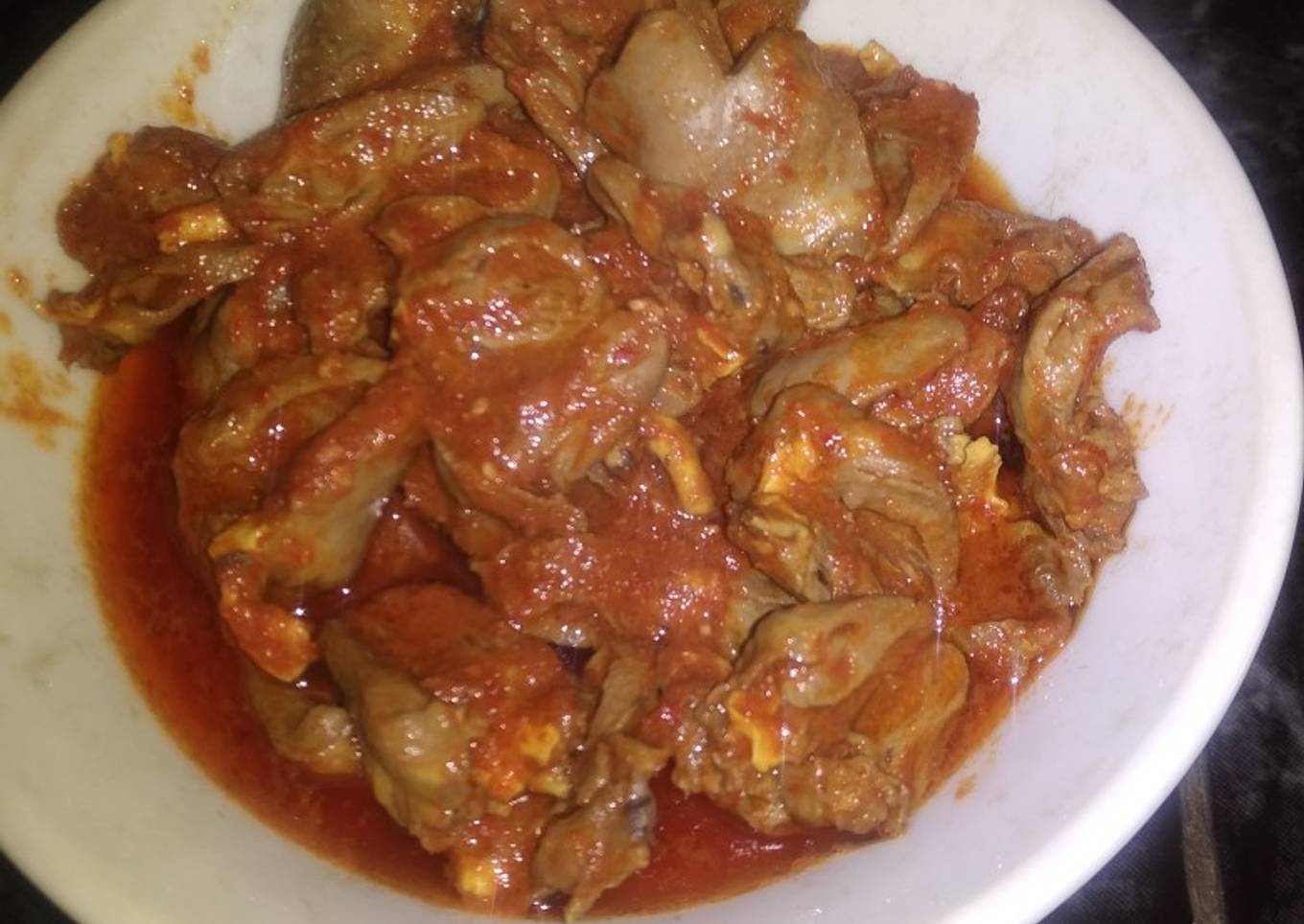 Balado jantung ayam