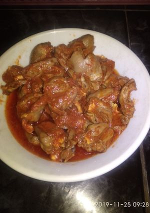Foto resep Balado jantung ayam