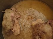 Una foto de pollo relleno