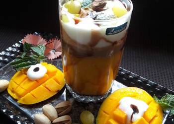 Easiest Way to Cook Appetizing MangoCoffee Smoothie with Icecream  chocolate syrup