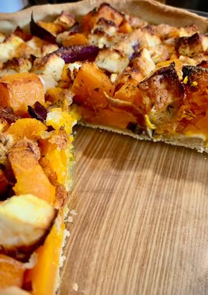 Une photo de Tarte à la citrouille et à la feta