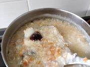 A picture of mince pork porridge