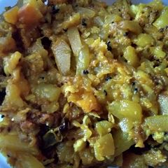 Bottle gourd pumpkin stir fry A picture of Bottle gourd pumpkin stir fry.