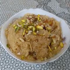 A picture of Suji ka halwa.