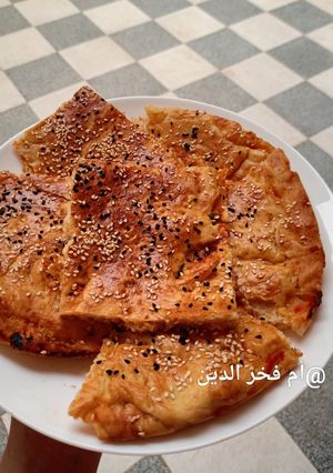 صورة لوصفة خبزة بحشو لذيذ جدا❤️