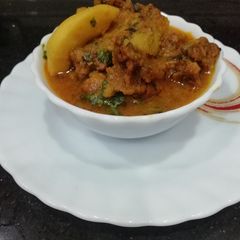 A picture of Potato & Mangodis ki sabji.