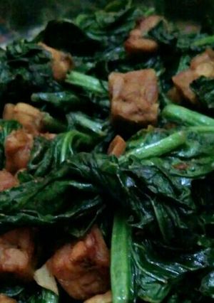 Foto resep Tumis Sawi Tempe Kecap Pedas