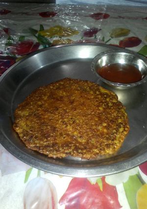 A picture of Moong dal cheela.