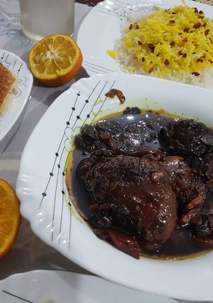 عکسی از دستور مرغ ترش