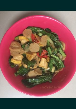 Foto resep Sawi Hijau Bakso