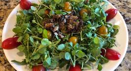 Hình ảnh món Rau salad xoong Nhật trộn dầu dấm