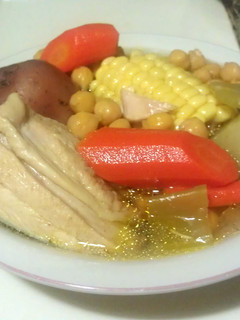 A picture of grandma chicken soup.