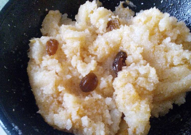Migas de sémola de arroz y pasas