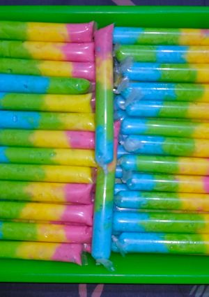 Foto resep Es lilin jelly pelangi 🌈