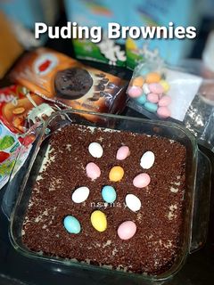 Foto resep Puding Brownies (memanfaatkan cookies yang melempem)
