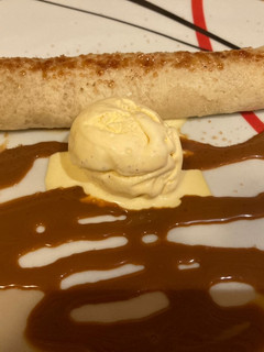 Una foto de Panqueques con dulce de leche