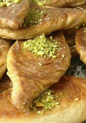 صورة لوصفة الشعيبيات بالقشطة