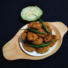 A picture of Cabbage Tikki.