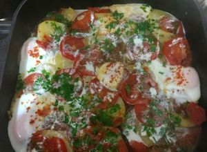 Una foto de Bifes a la criolla