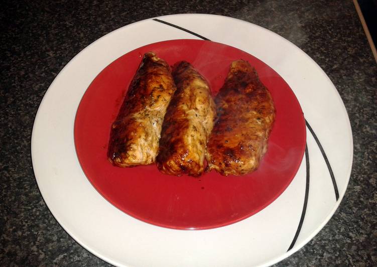 Recipe of Speedy honey &amp; garlic glazed chicken breast