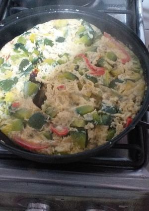Una foto de Tortilla de zapallitos