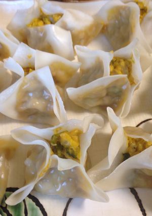A picture of Kabocha Squash Shumai.