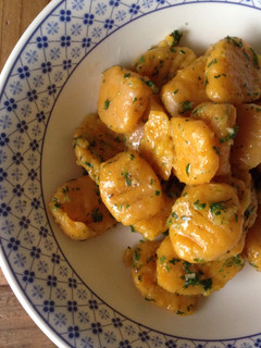 A picture of Butternut squash gnocchi.