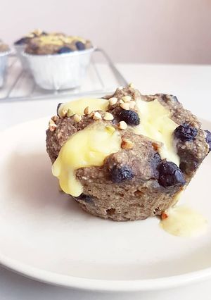 รูปของ No-egg blueberry cheese muffin