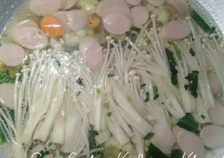 Resep Sup Enoki Kembang Kol Anti Gagal