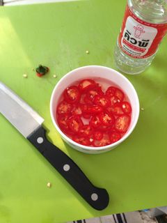 รูปของ น้ำส้มพริกดอง pickled cayenne pepper