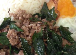 รูปของ ผัดกะเพราหมู (pad ka praow) Stir fry pork with holy basil