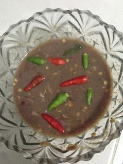รูปของ น้ำพริกกะปิ Thai spicy shrimp paste dipping sauce