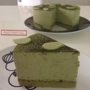 Japanese Matcha green tea mousse cake มูสเค้กชาเขียว