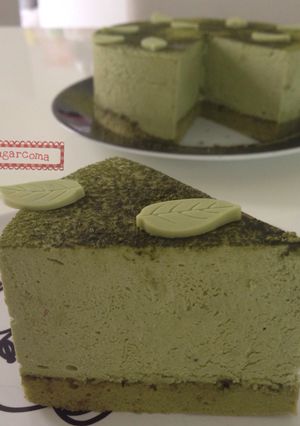 รูปของ Japanese Matcha green tea mousse cake มูสเค้กชาเขียว