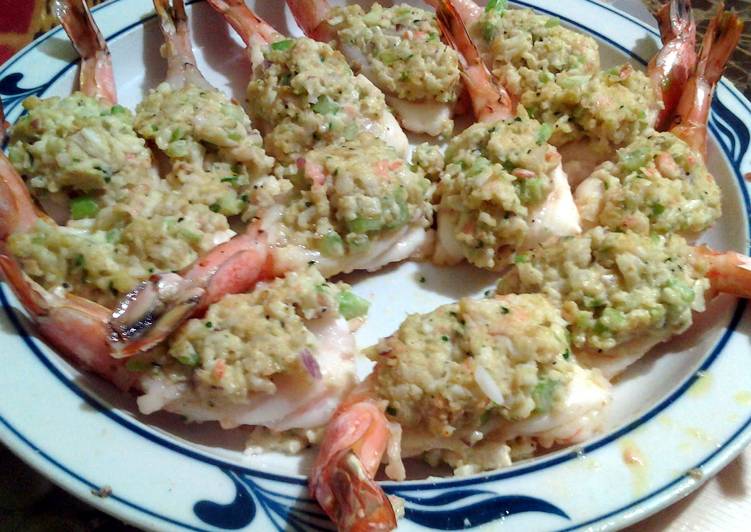 Simple Way to Prepare Super Quick Homemade Simple Stuffed shrimp