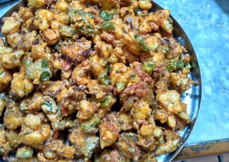 How to Prepare Speedy Ghobi mix pakoda