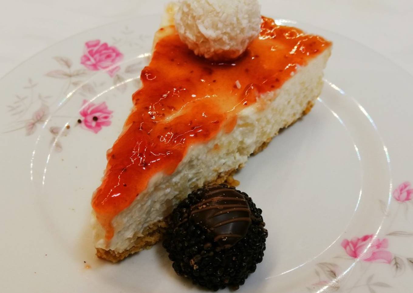 Cuajada de arroz con leche y galleta