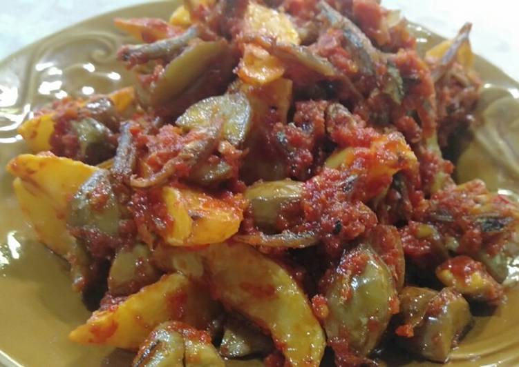 Sambal jengkol kentang teri