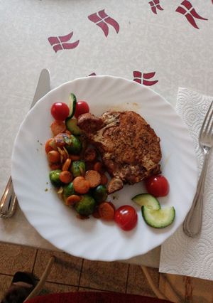 O poză a rețetei Cotlet de porc la cuptor.