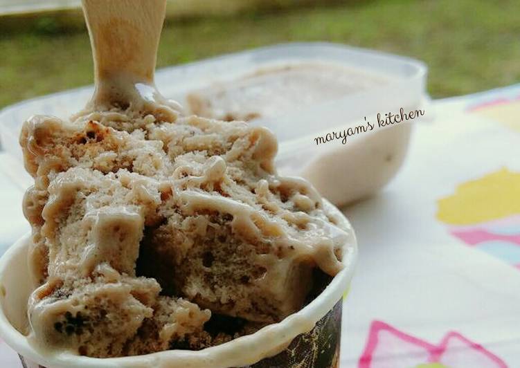 Cara Gampang Membuat Ice Cream Choco Oreo Homemade Anti Gagal (Simple,1x mixer sajaa), Enak Banget