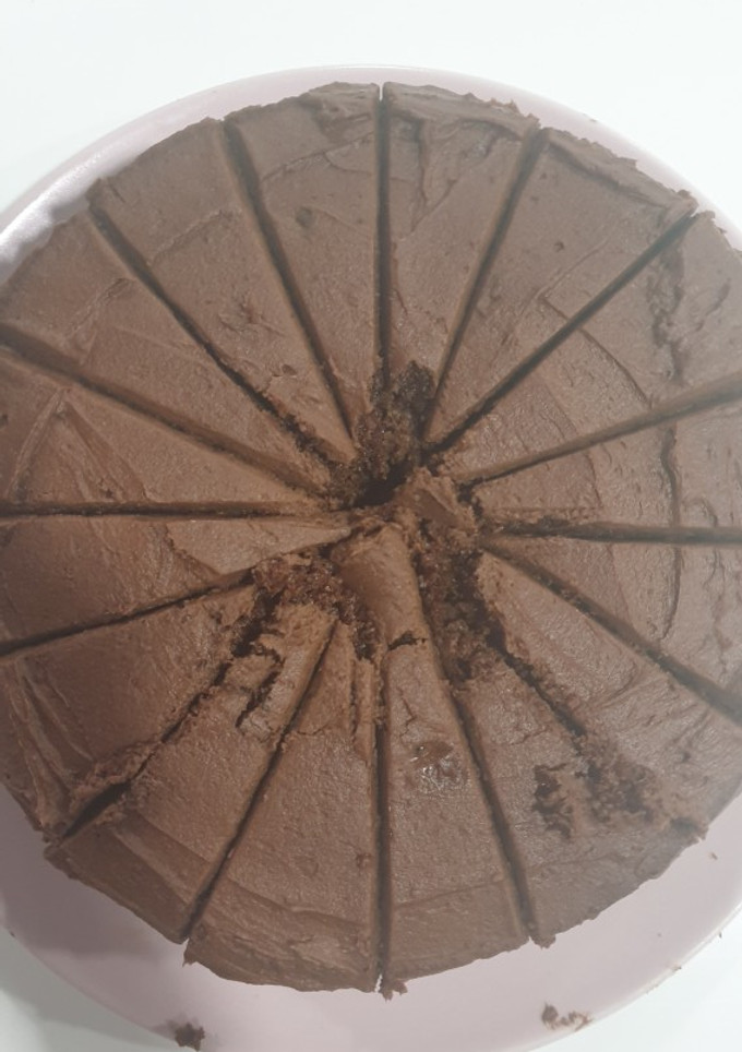 Una foto de Pastel de chocolate con ganache