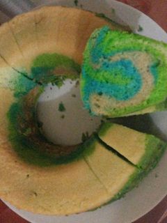 Foto resep Bolu Marmer aneka warna