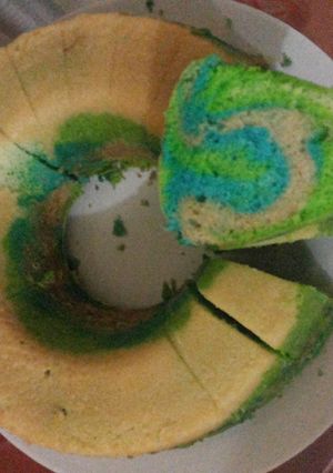 Foto resep Bolu Marmer aneka warna