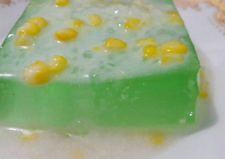 Resep Nutrijell with vla jagung yang Lezat Sekali