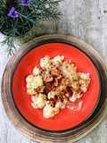 Coliflor hervida al toque de ñoras molidas en Mambo
