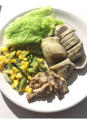 Foto resep Talas belitung mix sayur dan ayam (Diet PCOS)